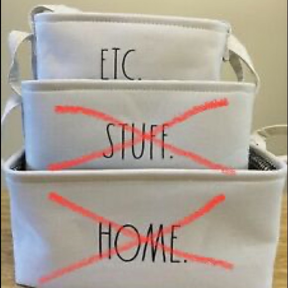 RAE DUNN Storage Basket - Etc. (small) - Picture 2 of 4